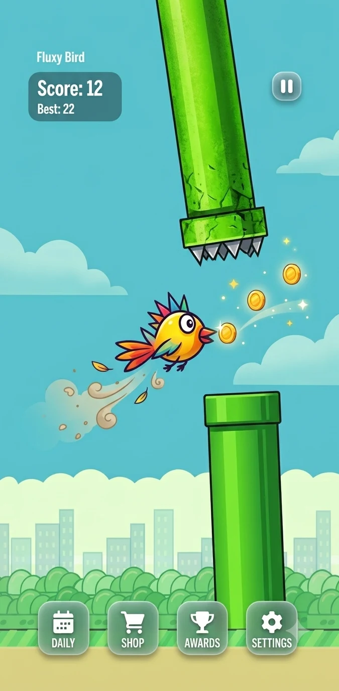 Fluxy Bird screenshot