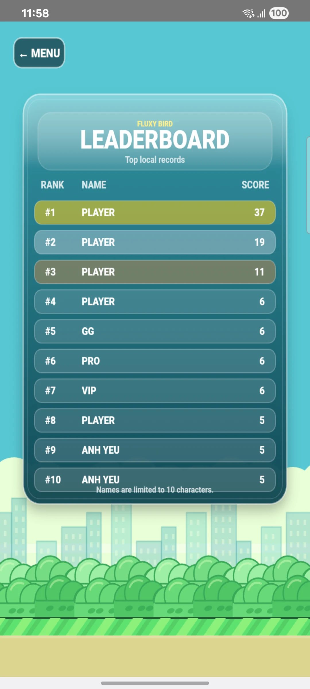 Fluxy Bird screenshot
